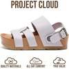 image:imageProject Cloud Girls Sandals with Adjustable Buckle Wedge Sandals 2026Lavender