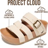 image:imageProject Cloud Girls Sandals with Adjustable Buckle Wedge Sandals 2026Natural