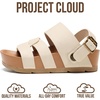 image:imageProject Cloud Girls Sandals with Adjustable Buckle Wedge Sandals 2026Natural
