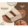 image:imageProject Cloud Girls Sandals with Adjustable Buckle Wedge Sandals 2026Natural Raffia