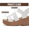 image:imageProject Cloud Girls Sandals with Adjustable Buckle Wedge Sandals 2026Pearl White