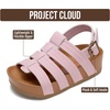 image:imageProject Cloud Girls Sandals with Adjustable Buckle Wedge Sandals 2026Pink
