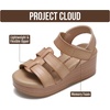 image:imageProject Cloud Girls Sandals with Adjustable Buckle Wedge Sandals 2026Sweet Blush