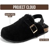 image:imageProject Cloud Kids 100 Genuine Leather Non Slip Clogs with Cork FootbedBlack Fur Lined