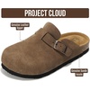 image:imageProject Cloud Kids 100 Genuine Leather Non Slip Clogs with Cork FootbedBrown Sugar