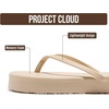 image:imageProject Cloud Platform Sandals Women Memory Foam Flip Flops ELEVATIONBone