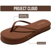 image:imageProject Cloud Platform Sandals Women Memory Foam Flip Flops ELEVATIONChoco