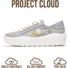 image:imageProject Cloud Platform Sneakers for Women with Memory Foam Insole BossyLightgrey  Flowers