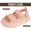 image:imageProject Cloud Sandals for Girls Adjustable Straps Kids Slides NonSlipGrape Fruit