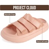 image:imageProject Cloud Sandals for Girls Adjustable Straps Kids Slides NonSlipGrape Fruitlittle Flowy