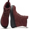 Burgundy Suede With Laces