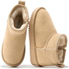 image:imageProject Cloud Girls 100 Genuine Leather Non Slip Fur Lined Ankle BootsNude Suede