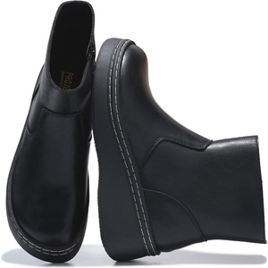 image:imageGenuine Leather Platform Ankle Boots For Women Combat Boots amp Womens BootsBlack