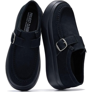 image:imageGenuine Leather Platform Sneakers for Women  Comfortable Womens ShoesBlack Suede