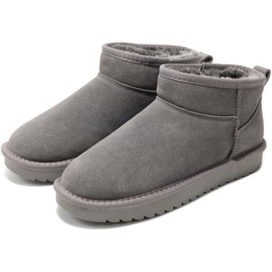 image:imageProject Cloud 100 Genuine Leather Comfortable Womens Ankle BootsGrey