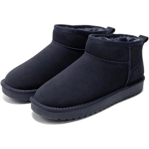 image:imageProject Cloud 100 Genuine Leather Comfortable Womens Ankle BootsNavy Suede