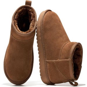 image:imageProject Cloud 100 Genuine Leather Comfortable Womens Ankle BootsTobacco Suede