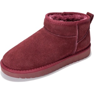 image:imageProject Cloud 100 Genuine Leather Comfortable Womens Ankle BootsWine Suede