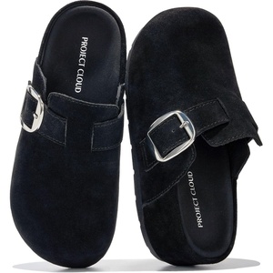 image:imageProject Cloud 100 Genuine Leather Platform Clogs for WomenBlack Suede