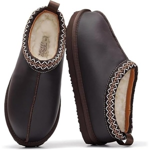 image:imageProject Cloud 100 Genuine Leather Shearling Slippers for Women NeritaBrown Distressed