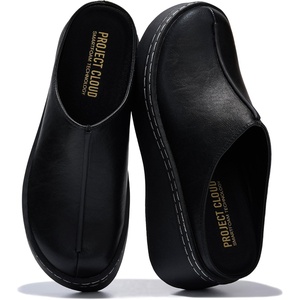 image:imageProject Cloud Genuine Leather Platform Clogs for Women  Womens MulesBlack Mono