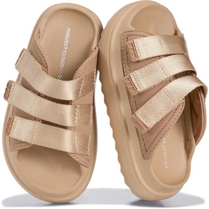 image:imageProject Cloud Sandals for Girls Adjustable Straps Kids Slides NonSlipBeigelittle Flowy