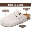 image:imageProject Cloud 100 Full Grain Genuine Leather Clogs for Men 2026 BrooklynLightgrey Suede