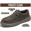 image:imageProject Cloud Genuine Leather Loafers for Men  NonSlip Mens Shoes DanteCharcoal Suede