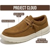 image:imageProject Cloud Genuine Leather Loafers for Men  NonSlip Mens Shoes DanteTobacco Suede