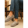 image:imageProject Cloud Mens 100 Genuine Leather Non Slip House SlippersOswinGrey Suede