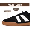 image:imageProject Cloud Mens Genuine Leather SlipOn Casual Sneakers His VerdyBlack