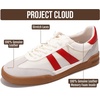 image:imageProject Cloud Mens Genuine Leather SlipOn Casual Sneakers His VerdyRed