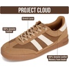 image:imageProject Cloud Mens Genuine Leather SlipOn Casual Sneakers His VerdyTan