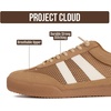 image:imageProject Cloud Mens Genuine Leather SlipOn Casual Sneakers His VerdyTan