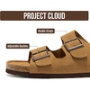 image:imageProject Cloud Mens Sandals 100 Genuine Leather Mens Slides HeritageTan Suede