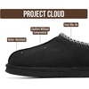 image:imageProject Cloud Mens Slippers Genuine Leather Australian Shearling SlippersBlack