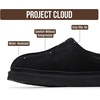 image:imageProject Cloud Mens Slippers Genuine Leather Australian Shearling SlippersBlack Suede  Unwind