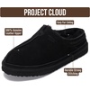 image:imageProject Cloud Mens Slippers Genuine Leather Australian Shearling SlippersBlack Suede  Unwind