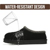 image:imageProject Cloud Mens Slippers Genuine Leather Australian Shearling SlippersBlack Suede 2