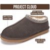 image:imageProject Cloud Mens Slippers Genuine Leather Australian Shearling SlippersChocolate