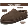 image:imageProject Cloud Mens Slippers Genuine Leather Australian Shearling SlippersDark Chocolate Suede  Unwind