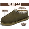 image:imageProject Cloud Mens Slippers Genuine Leather Australian Shearling SlippersOlive