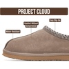 image:imageProject Cloud Mens Slippers Genuine Leather Australian Shearling SlippersTaupe
