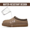 image:imageProject Cloud Mens Slippers Genuine Leather Australian Shearling SlippersTaupe Suede 2