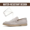 image:imageProject Cloud Mens Venetian Loafers for Men 100 Genuine LeatherMarkLight Grey Suede