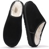 image:imageProject Cloud Mens 100 Genuine Leather Shearling Memory Foam SlippersBlack Suede