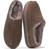 image:imageProject Cloud Mens Slippers Genuine Leather Australian Shearling SlippersMushroom Suede  Unwind