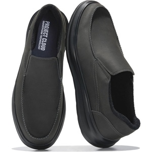 image:imageGenuine Suede Mens Loafers  Comfortable Loafers for MenBlack Crazy Horse