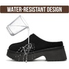 image:imageProject Cloud 100 Genuine Leather Platform Clogs for Women JohnnaBlack