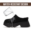 image:imageProject Cloud 100 Genuine Leather Platform Clogs for Women JohnnaBlack Fur